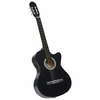 Klasična gitara Western s ujednačivačem i 6 žica crna