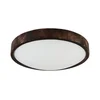 LED stropna svetiljka OAK SMOKY SLIM LED/36W/230V 4000K prečnik 37 cm hrast/tamno braon