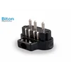 BITON ELECTRONICS Trofazni utikač L CRNI (2/212-0024) (9848)