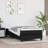 vidaXL Vzmetnica z žepkasto vzmetjo črna 80x200x20 cm blago