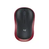 Logitech M185 Bežični miš, 1000 DPI, Crveni