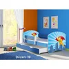 Deciji krevet ACMA II 180x80 F + dusek 6 cm BLUE19