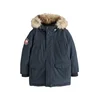Superdry & Co Zimska jakna Everest mornarska/svetlo rjava/črna