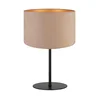 Duolla - Stona lampa ROLLER 1xE14/15W/230V prečnik 20 cm bež/zlatna