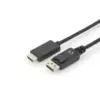 ASSMANN Electronic AK-340303-030-S video cable adapter 3 m HDMI Type A (Standard) DisplayPort Black