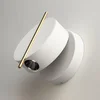 Maytoni LED stenska svetilka Nuance, bela/zlata barva, O 10 cm - Dnevna soba/jedilnica - Sodobni - bela, zlata - Aluminij
