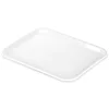 Northix Plastičen servirni pladenj bel 45,5x35,5 cm