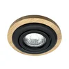 Ugradno stropno svetlo TOBBY 1xGU10/20W/230V, prečnik 11,5 cm, hrast/crna