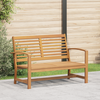 klupa Smeđa 110 x 65 x 76,5 cm Čvrsto teak drvo