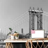 Fototapeta črno-beli nebotičniki v New Yorku - 539x363