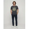 Sinsay - Slim fit farmerke s efektom pranja - steel blue