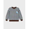 Sinsay - Prugasti crewneck duks sa motivom dinosaurusa - šareno