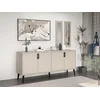 Hanah Home Konzola Prime Mirror, 180x81x45 cm, Krem