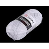 Pletena preja Elegance lurex 50 g - (101) bela srebrna