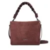 Coccinelle Ročna torba P6P Boheme Suede Bimaterial E1 P6P 58 01 01 Bordo rdeča
