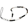 Vezica za mobilni Guess Strap Heishi Beads Black/White