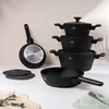Berlinger Haus Set posuđa Black Rose Collection BH-8362, 10 delova, Crni