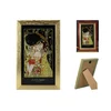 Carmani REPRODUKCIJA SLIKE GUSTAV KLIMT POLJUB SLIKA V OKVIRJU STENSKE DEKORACIJE
