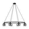 EGLO viseća lampa DAGUELLA E14 6 grla dimljeno staklo 53 cm 39578