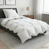 90% Gosji puh set odej FULDA 3 kos 140 x 220 cm 210 GSM Bela