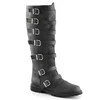 Pleaser Gotham-110 Blk Distressed Pu M