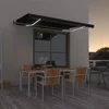 Automatska tenda sa senzorom za vjetar LED 400x350 cm antracit