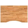 Vidaxl Mizna plošča rjava 80x50x2,5 cm trdna hrastovina pravokotna