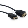 CCP-DPM-VGAM-6 Gembird DisplayPort to VGA adapter cable, black, 1.8 m