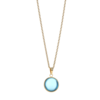Bering Pozlačena ogrlica Decent Artic Symphony Blue Crystal 430-28-450