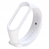 slomart Xiaomi Mi Band 3/4 Silicone pašček, Bel, White