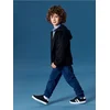 Sinsay - Fleece široke jogger pantalone - mid blue