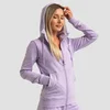 GymBeam Ženska dukserica Limitless Zip Up Lavender