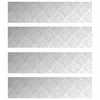 Vidaxl Stopnice Pravokotna 4 szt. srebrna 80 x 20 cm Aluminij