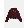NIKE Športna jopa na zadrgo Pro burgund/črna/bela