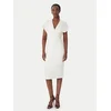 Patrizia Pepe Cocktail obleka 8A1663/A6F5-W409 Écru Regular Fit