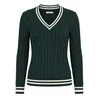 Felix Hardy Pulover temno zelena/bela