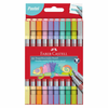 Faber-Castell - Flomastri Faber-Castell Pastel, obojestranski, 10 kosov