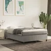 Okvir za krevet s oprugom svjetlosivi 140 x 190 cm baršunasti
