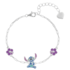 Disney Čudovita srebrna zapestnica Stitch Lilo & Stitch BS00095SL-65.CS