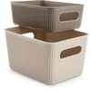 Plastic storage JUNSELE 2 pcs. sand