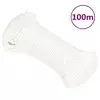 Vidaxl vidaXL Jadralna vrv, enobarvna bela, 4 mm, 100 m, polipropilen