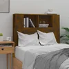 Uzglavlje s ormarićem boja dimljenog hrasta 100x18,5x102,5 cm