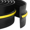 vidaXL Tesnilo za Garažno Tla Črna in rumena 12 x 90 mm 3 m PVC
