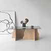 HANAH HOME Sto za dnevnu sobu Canyon Sapphire Oak Fume