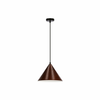 Temno rjava viseča svetilka s kovinskim senčnikom o 25 cm Dunca – Candellux Lighting