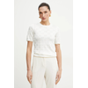 GUESS Pulover Rosie srebrna / bela