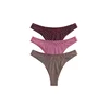 The Set Bikini hlačke umbra / rosé / temno rdeča / bela