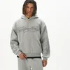 Cropp - Dukserica sa kapuljačom i printom - light grey