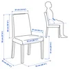 DANDERYD / BERGMUND Sto i 4 stolice, crna/Gunnared siva, 130 cm