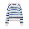 VERO MODA Pulover VMLENORA kraljevo modra/roza/črna/bela